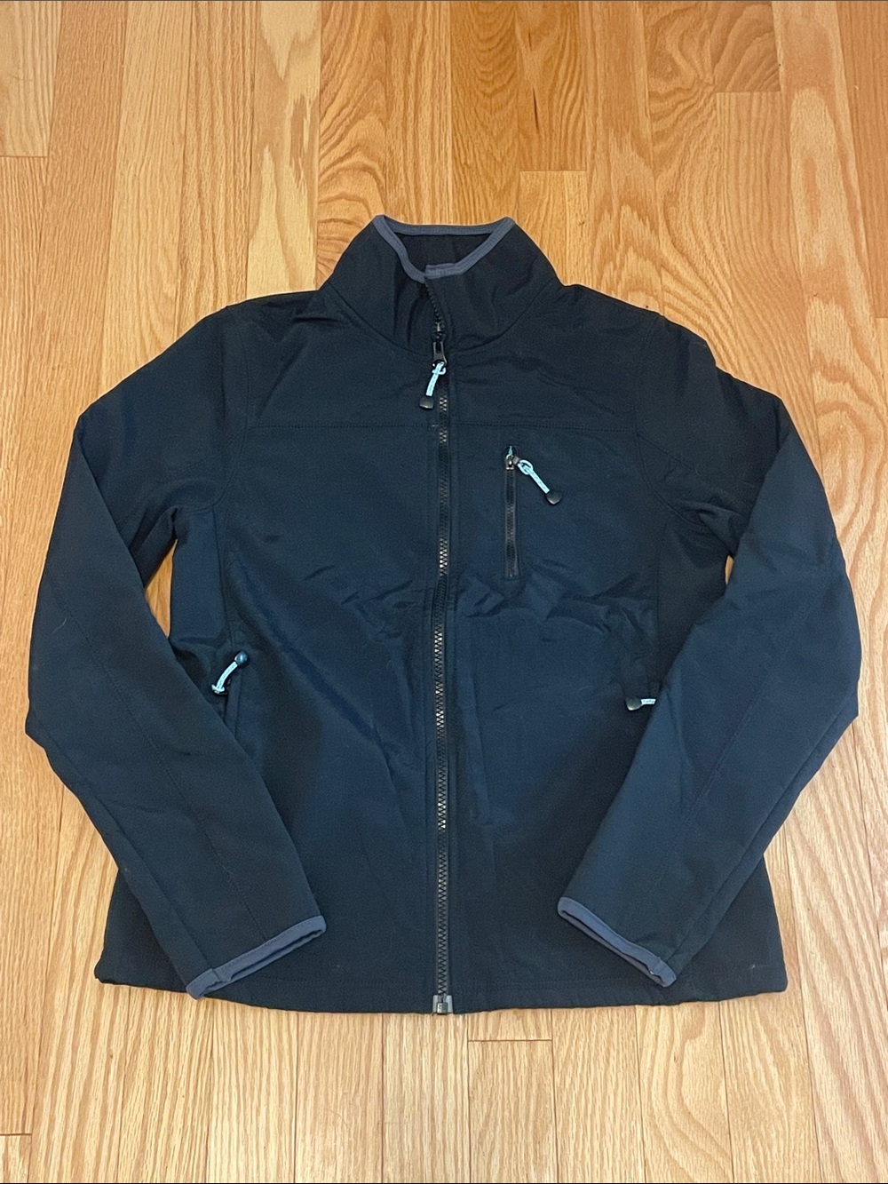 Old Navy Active Perfect Fit Fleece-Lined Softshell Black Jacket Small